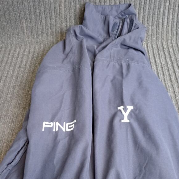 Ping Men Golf 1/4 Zip Pullover Jacket Blue - Picture 3 of 9